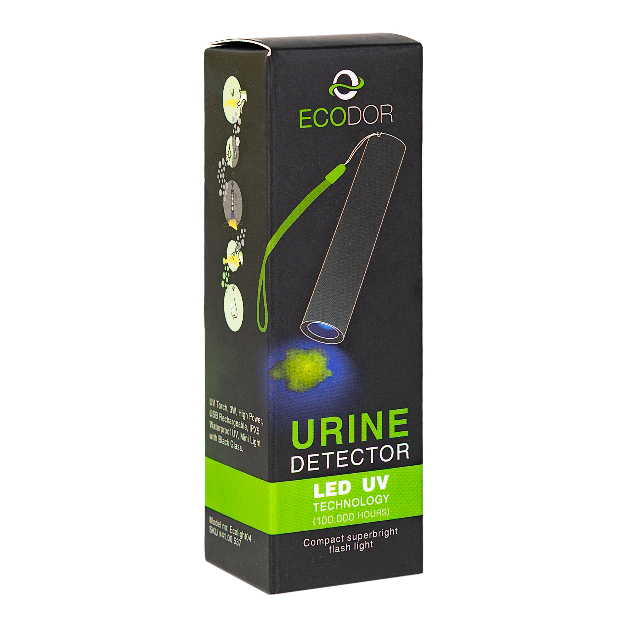Ecodor Actiepakket – UF2000 4Pets + Geur- en vlekverwijderaar + EcoLight (oplaadbare) urine detector - Afbeelding 10